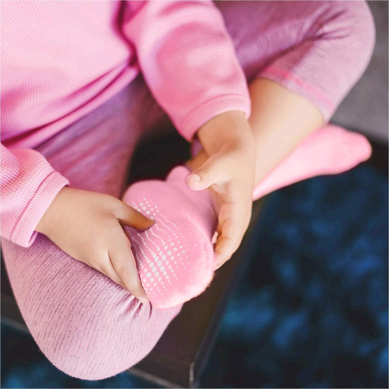 LA Active Baby Toddler Grip Ankle, Girls, Size 612 Months (Shoe Sizes