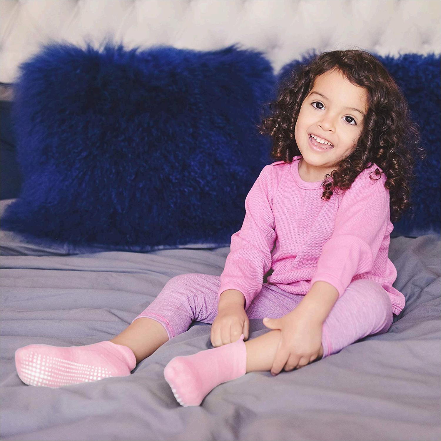 LA Active Baby Toddler Grip Ankle, Girls, Size 612 Months (Shoe Sizes