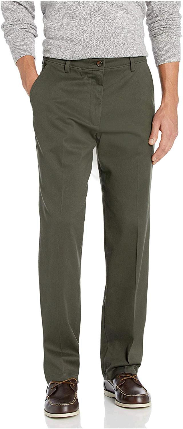 Dockers Men's Classic Fit Easy Khaki Pants D3, Olive, Green, Size 33W x