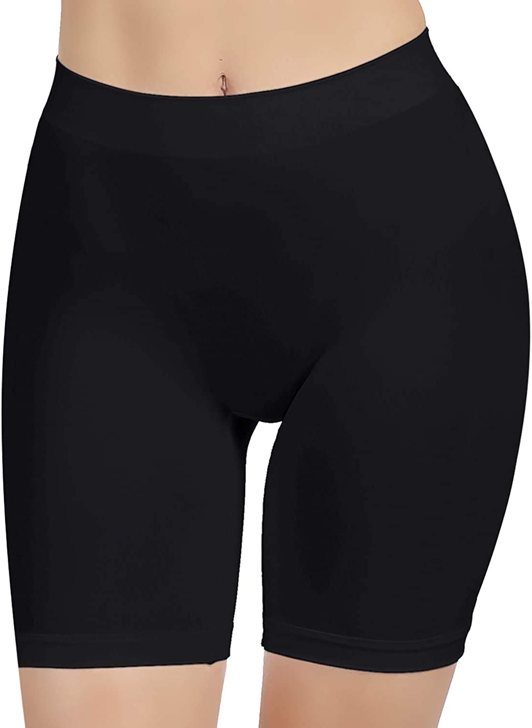 BESTENA Slip Shorts Womens Comfortable Seamless Smooth Slip, Black ...