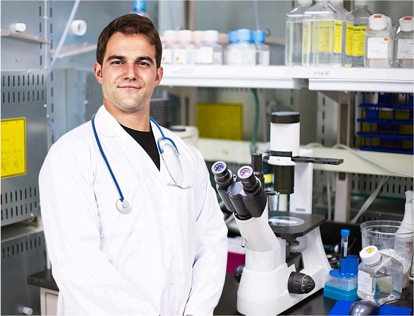 Utopia Wear Professional Lab Coat for Men Laboratory Coat, White, Size Medium eBay