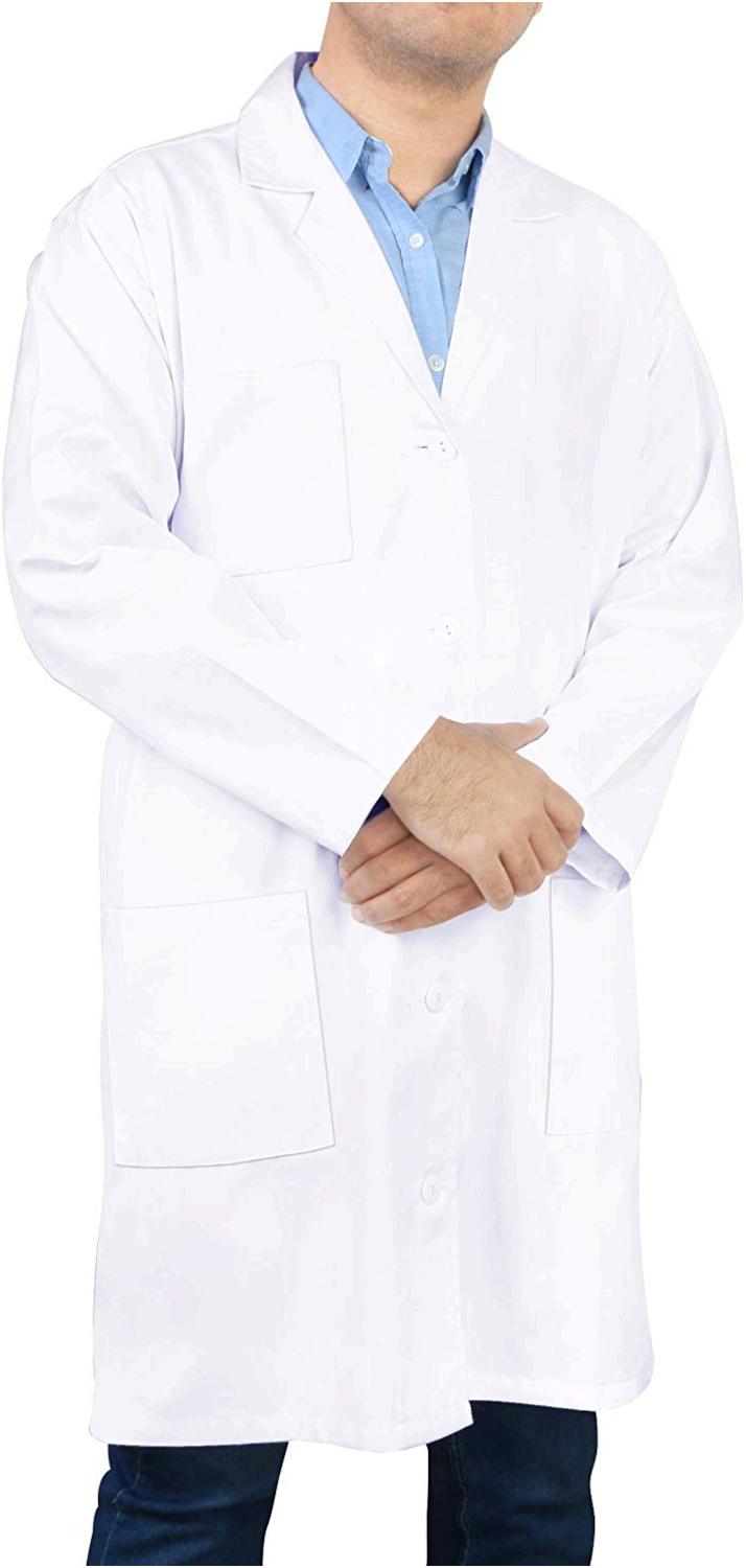 Utopia Wear Professional Lab Coat for Men Laboratory Coat, White