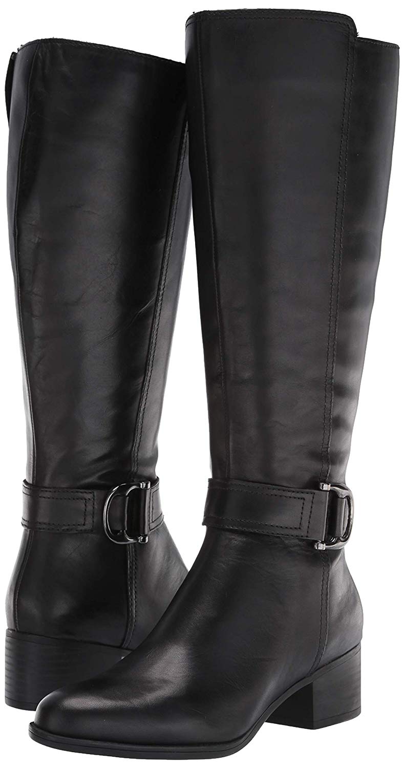 Naturalizer Womens Kelso Almond Toe Knee High Fashion Boots, Black Wc ...