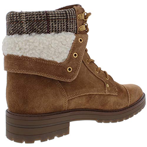tommy hilfiger winter leather textile mix boot