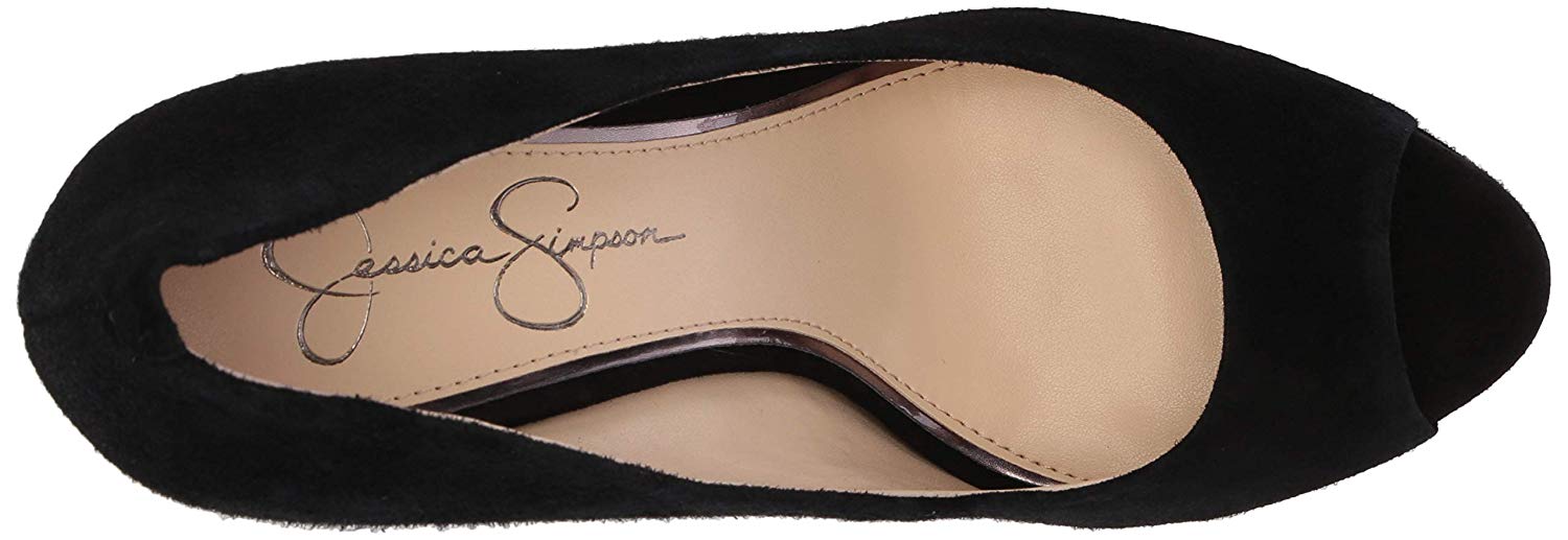Jessica Simpson Womens DALYN Leather Peep Toe Classic 