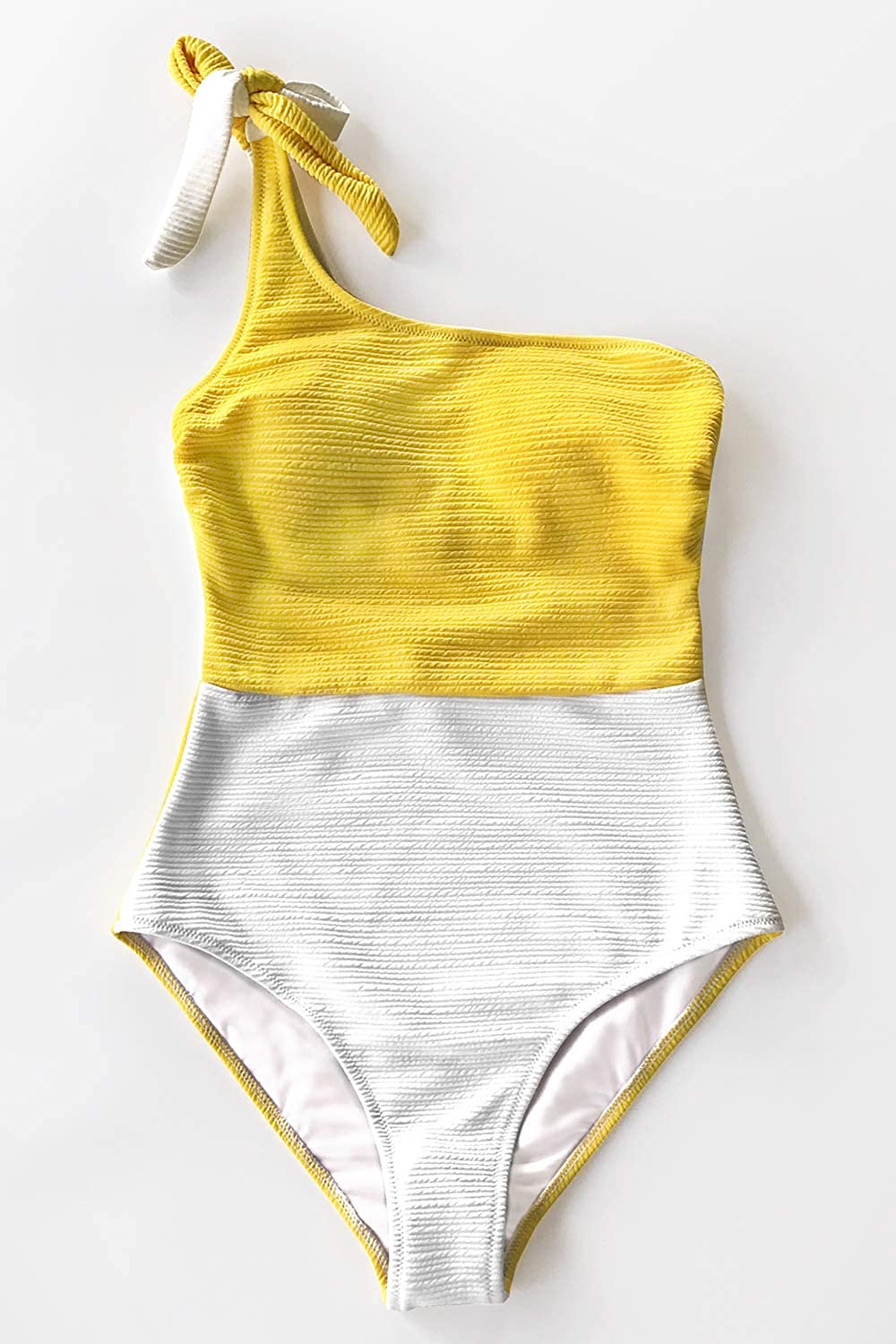 cupshe one shoulder one piece