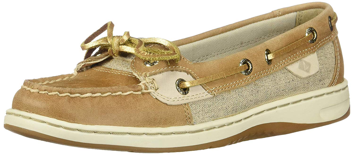 sperry angelfish metallic linen