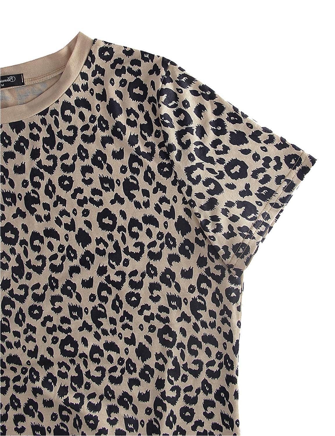 BMJL Women's Casual Cute Shirts Leopard Print Tops, Leopard01, Size X ...