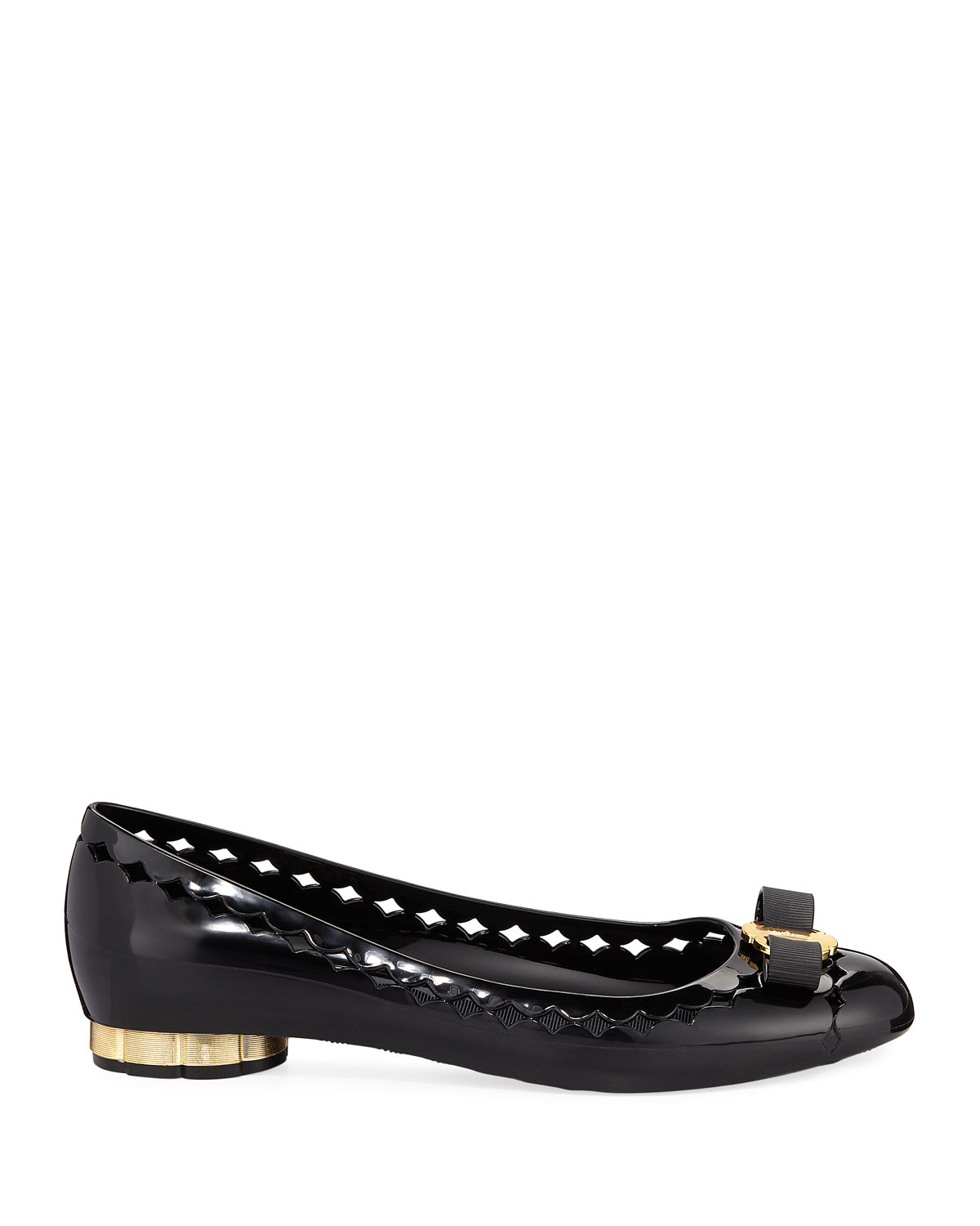 ferragamo jelly flats