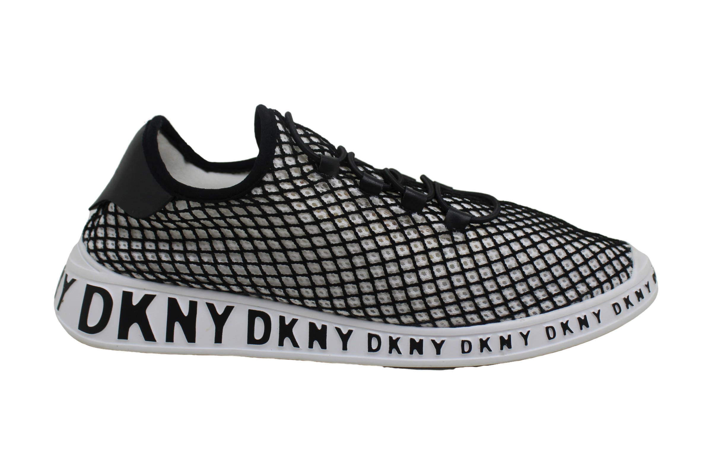 DKNY Womens mel Fabric Low Top Bungee Fashion Sneakers, White, Size 8.5 ...