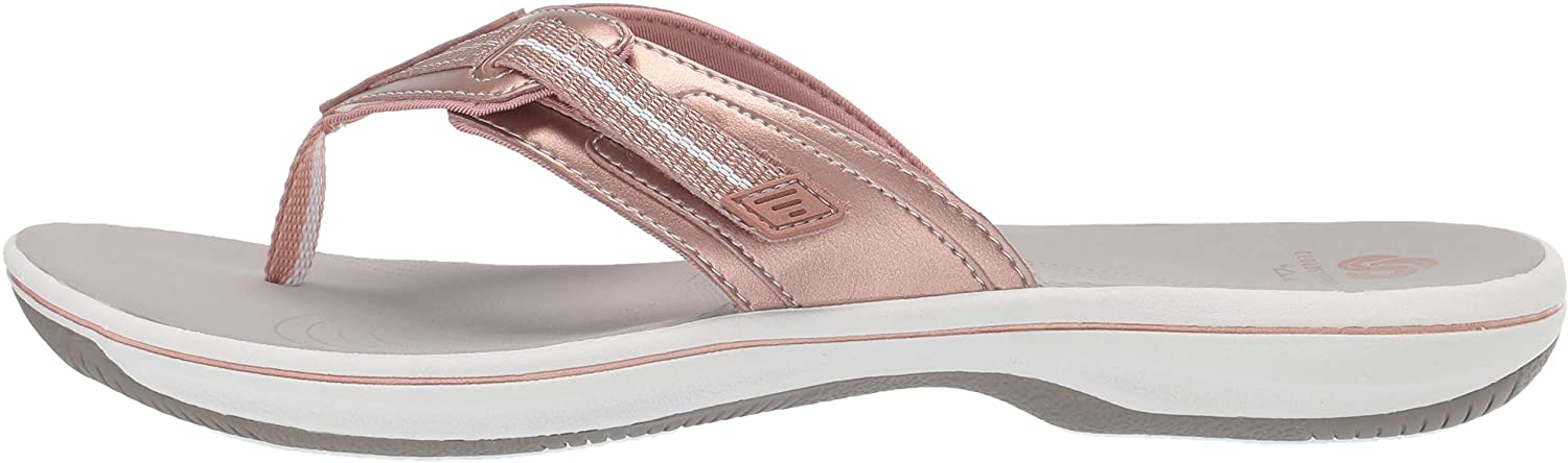 CLARKS Women's Brinkley Jazz Flip Flop, Rose Gold, Size 8.0 L4z2 | eBay