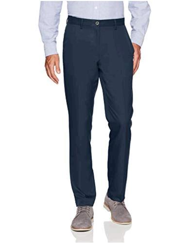 calvin klein men's x performance slim fit flat front dress pant