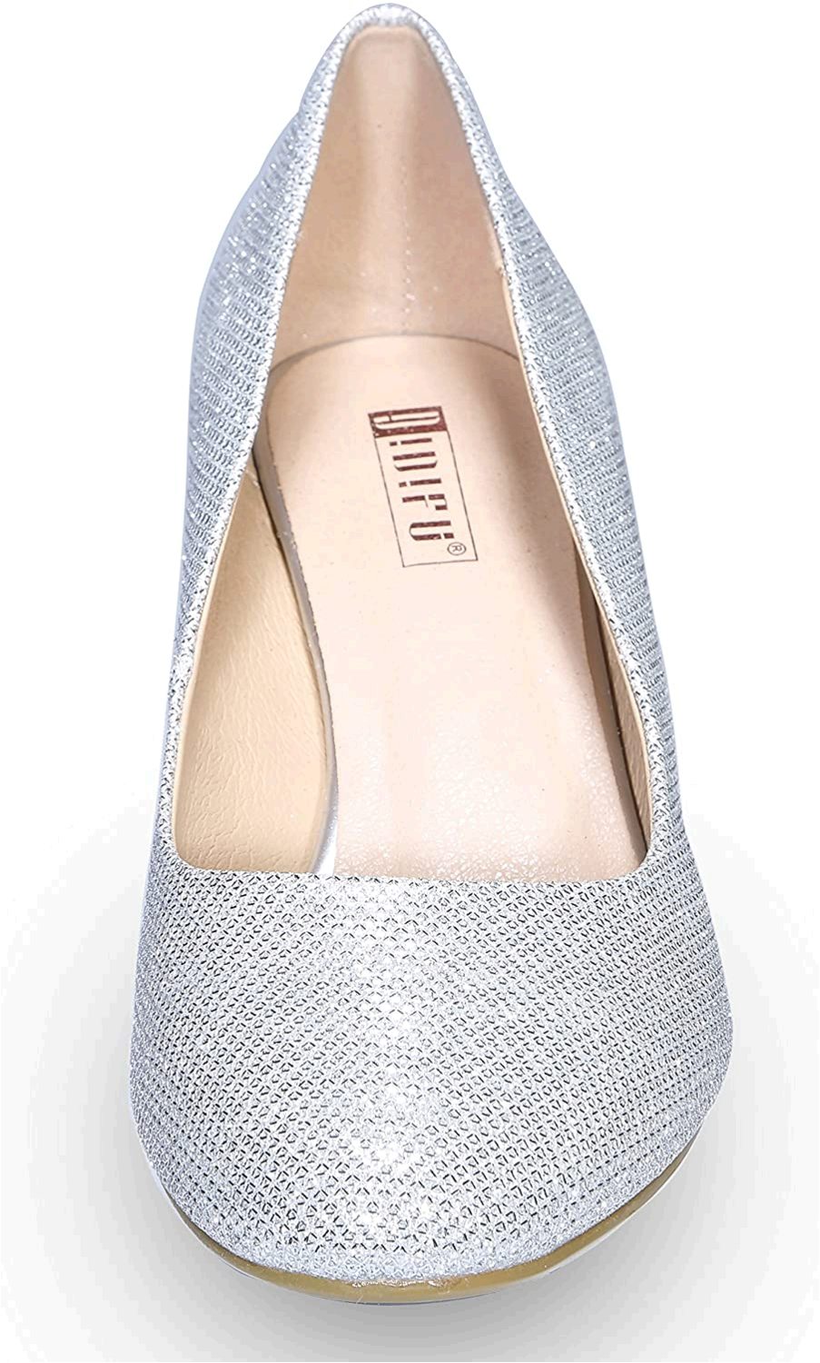 silver heels size 10 wide
