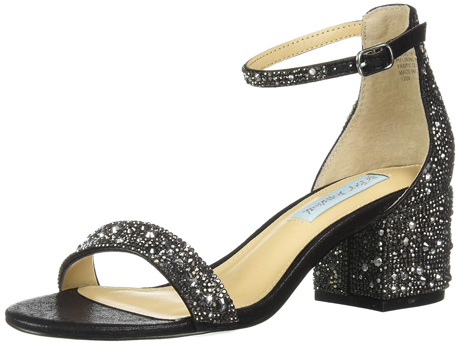 Blue by Betsey Johnson Women's Sb-mari Heeled Sandal, Black, Size 6.5 ...