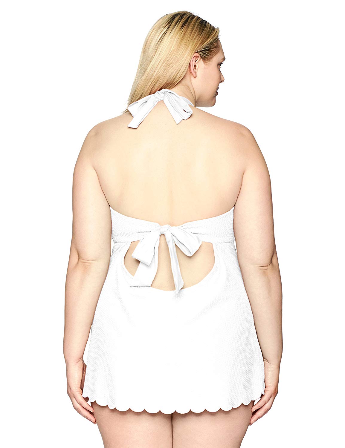 Jessica Simpson Women's Plus Size Retro One-Piece Swimsuit ...