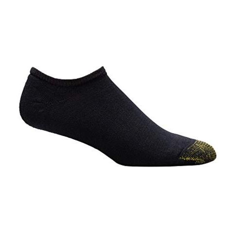 Gold Toe Men's Cotton No Show Athletic Sock - 13-15 - Black,, Black ...