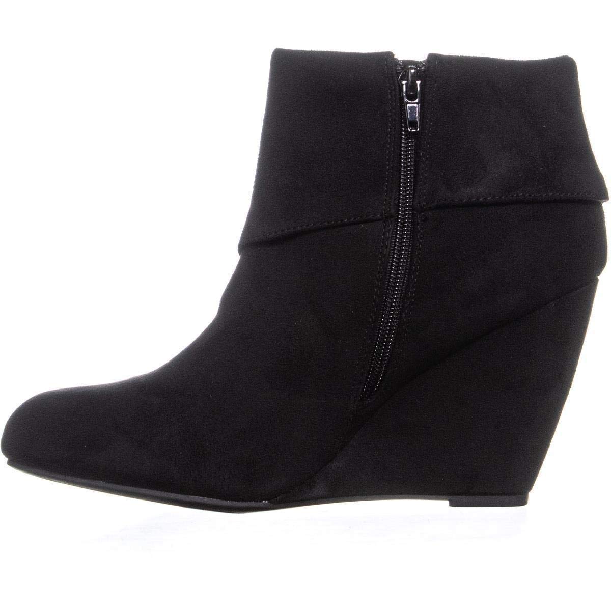 Rebel by Zigi Womens Ksenia Almond Toe Ankle Platform Boots, Black ...