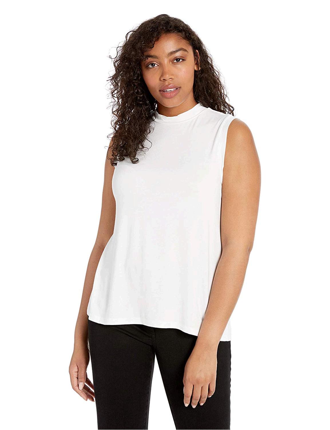 Download Daily Ritual Women's Jersey Sleeveless Boxy Mock-Neck ...