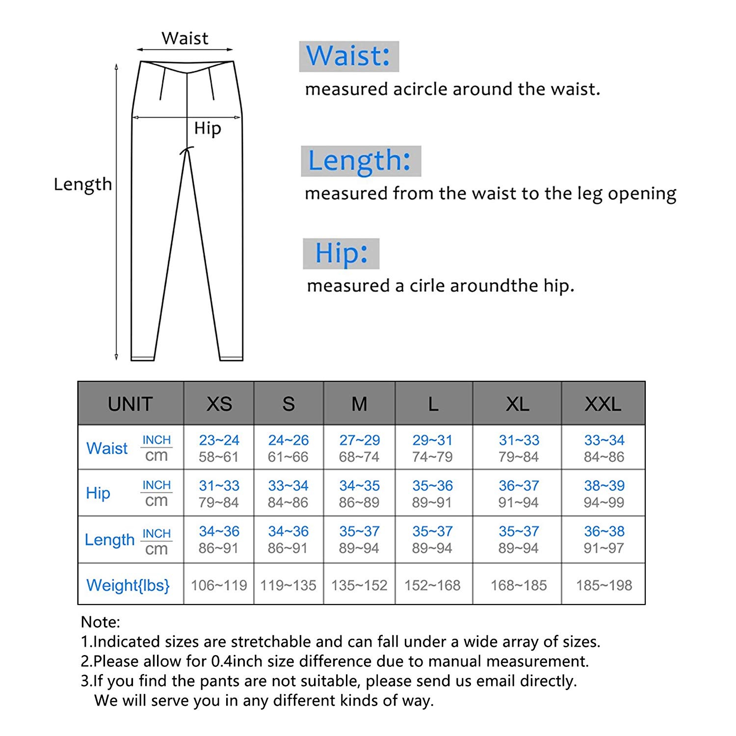 IUGA High Waist Yoga Pants with Pockets, Tummy Control,, Black I840 ...