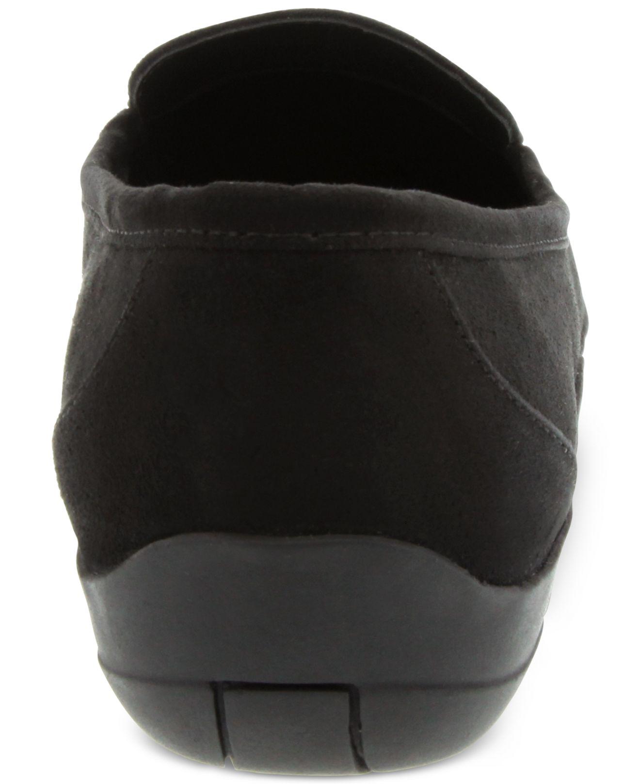 Karen Scott Womens Jodie Square Toe Loafers, Black, Size 9.0 | eBay