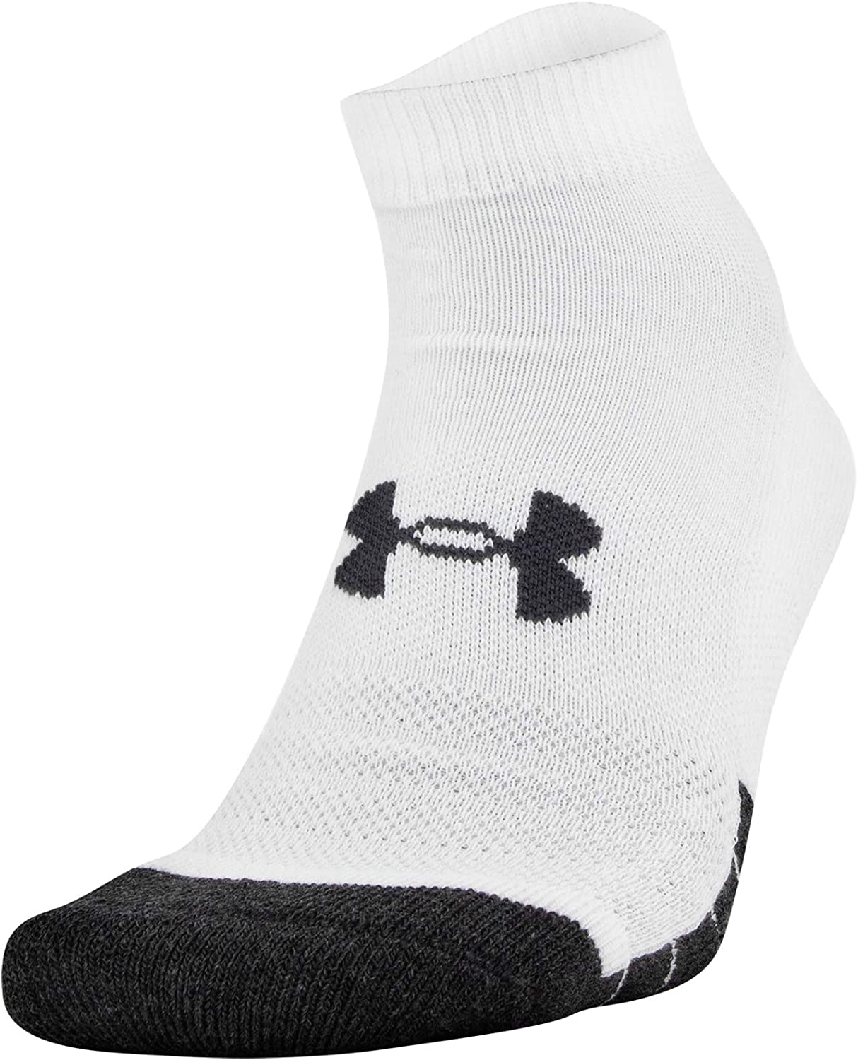 Under Armour Adult Performance Tech Low Cut Socks, 6-pairs, White, Size ...