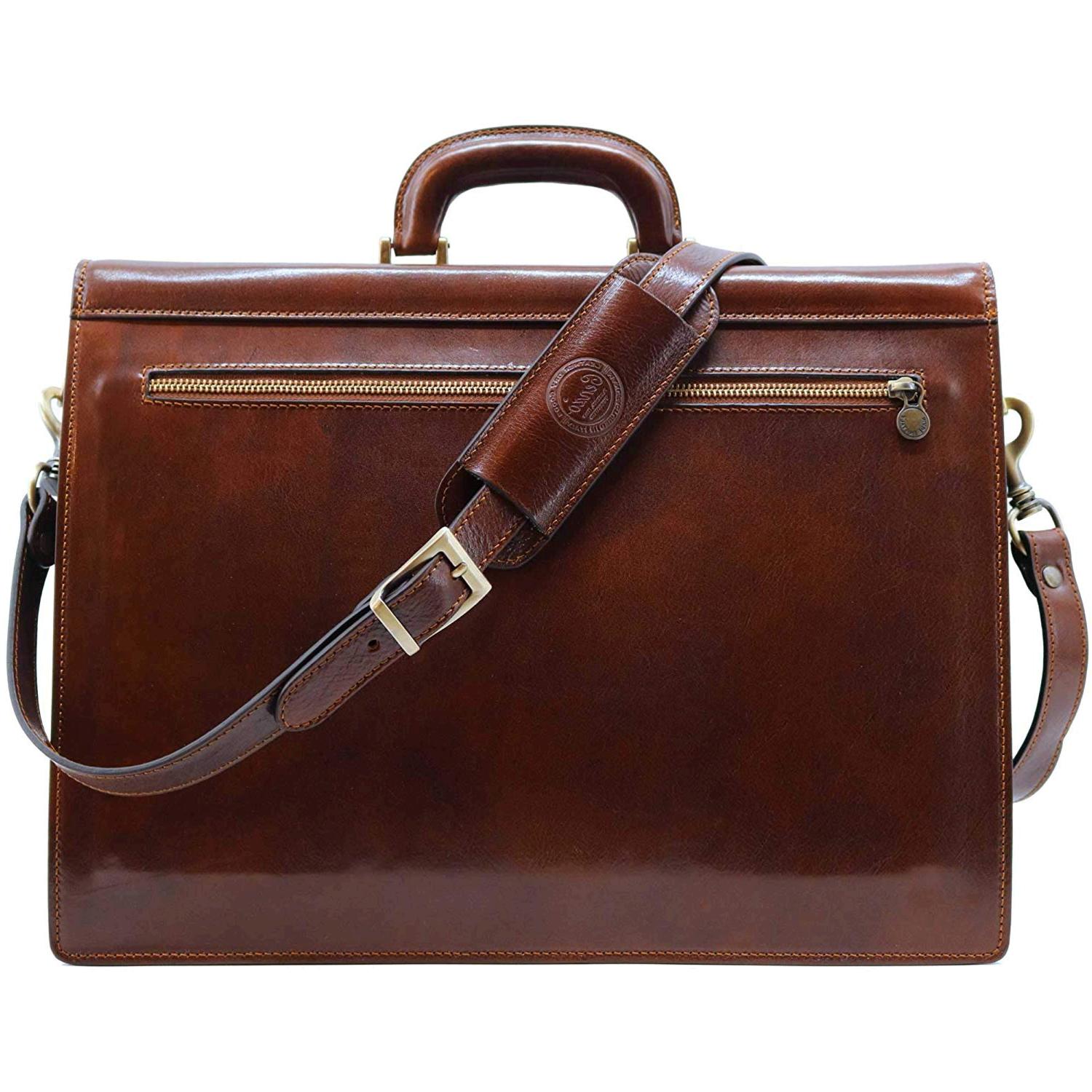 cenzo italian leather briefcase