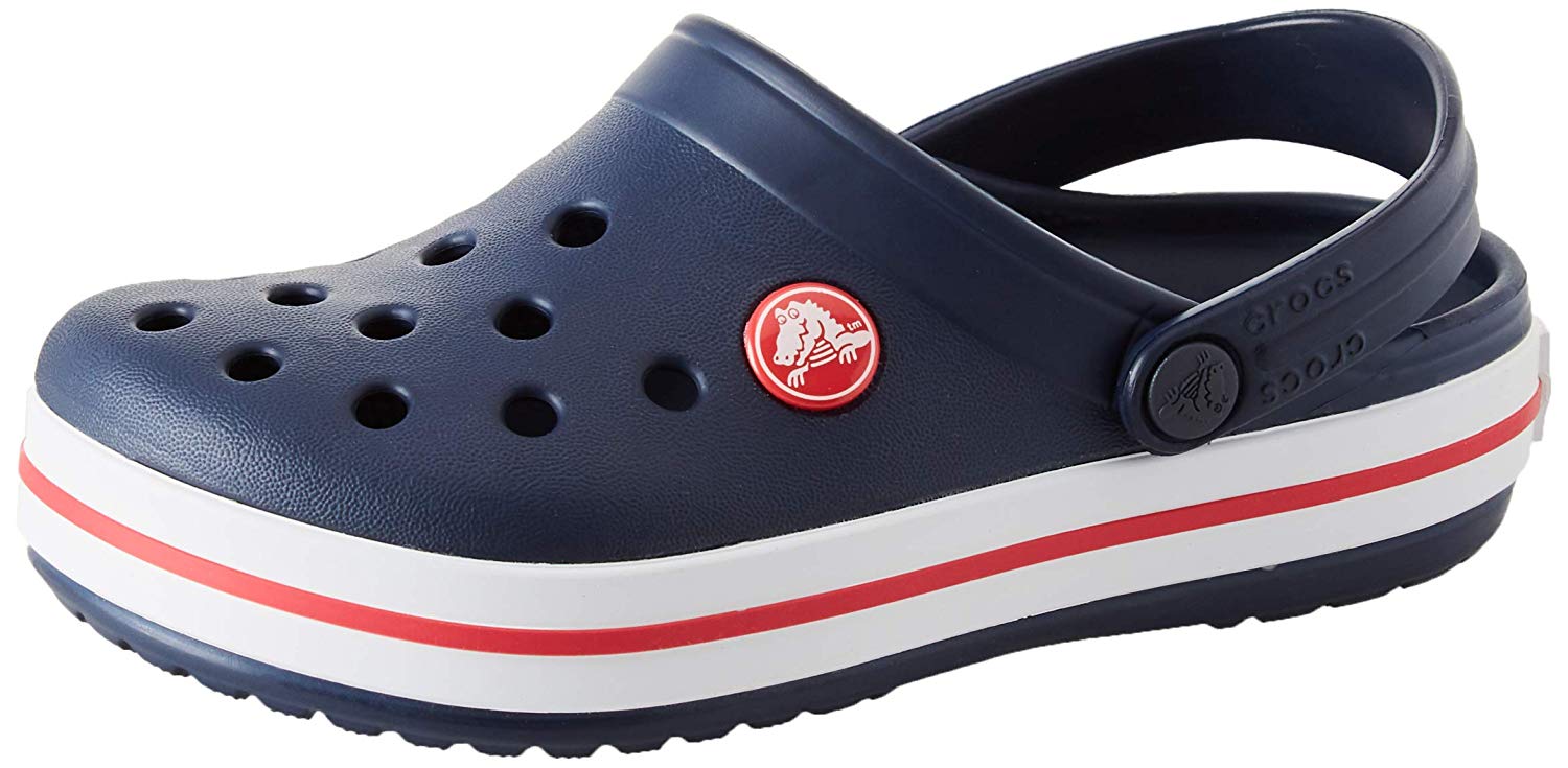 crocs navy red