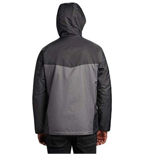 Columbia Men's Glennaker Sherpa Lined Rain Jacket, Waterproof, Grey, Size 3.0 CB | eBay