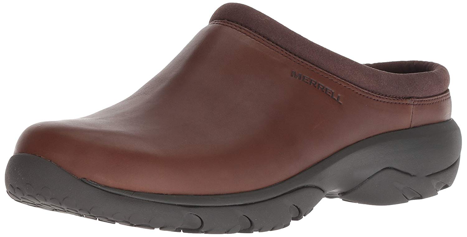 Merrell Mens Rexton Leather Ac Leather Pull On Casual, Dark Earth