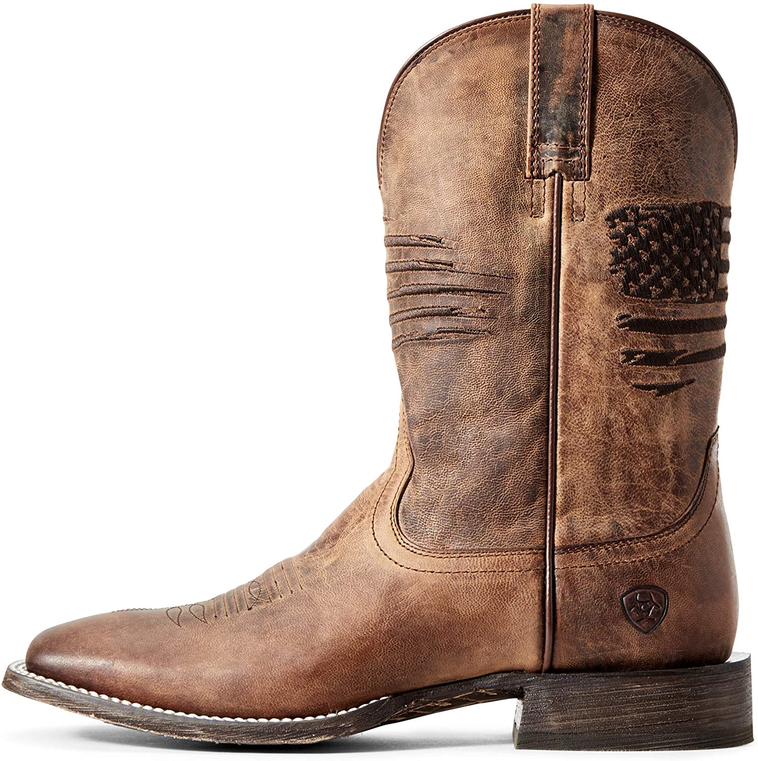 ARIAT Men's Circuit Patriot Western Boot, Weathered Tan, Size wjRS | eBay