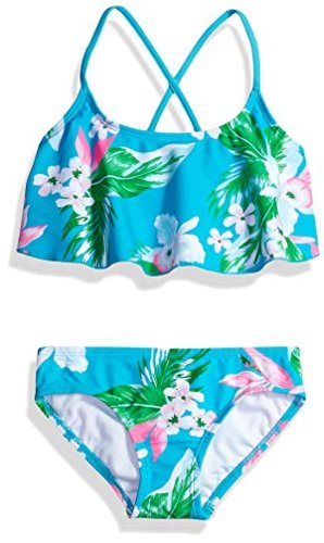 Kanu Surf Little Girls' Alania Flounce Bikini Beach Sport 2, Blue, Size ...