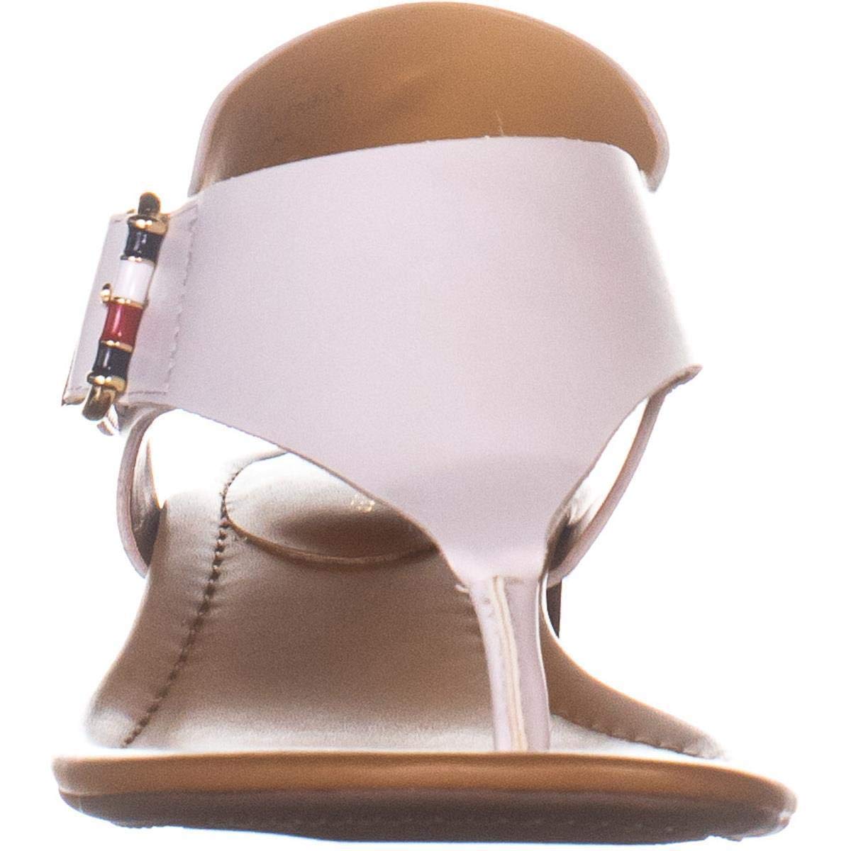 Tommy Hilfiger Womens Kamea Leather Open Toe Casual Slingback, White, Size 10.0 | eBay