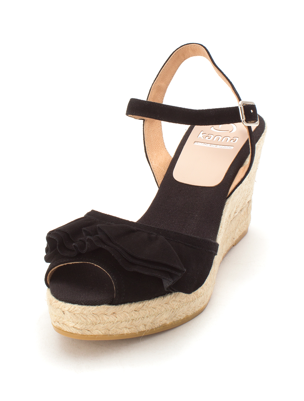 Kanna mujeres kv7133 abierto dedo del pie leger sandalias con tacón de cuña negro tamaño 10 Kanna mujeres kv7133 abierto dedo del pie pie pie leger sandalias con tacón de cuña negro tamaño 10 venta de ofertas