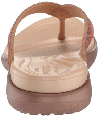 crocs women's capri v diamante flip flop