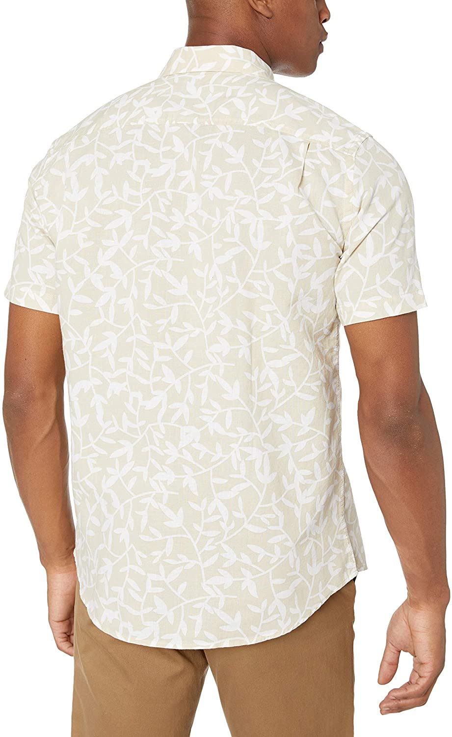 Essentials Mens Regular-fit Short-Sleeve Print Shirt