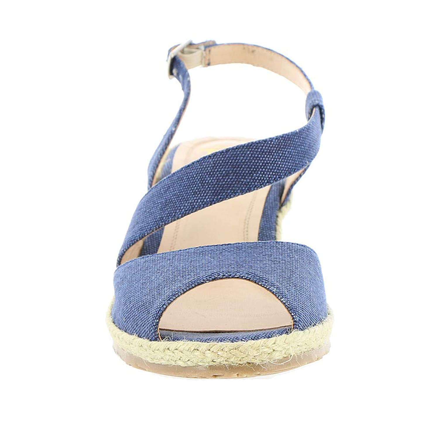 Beacon Womens Bonita Closed Toe Casual Platform Sandals, Denim, Size 8. ...