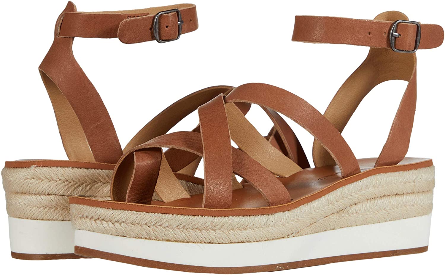 Lucky Brand Women's Jakina Espadrille Wedge Sandal, Latte, Size 7.0 TliF | eBay