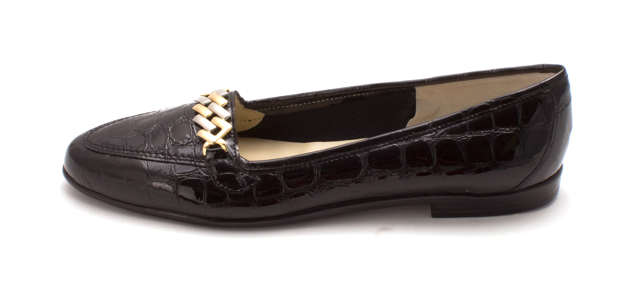 Amalfi by Rangoni Womens Oste Almond Toe Loafers, Black crocco, Size 10 ...