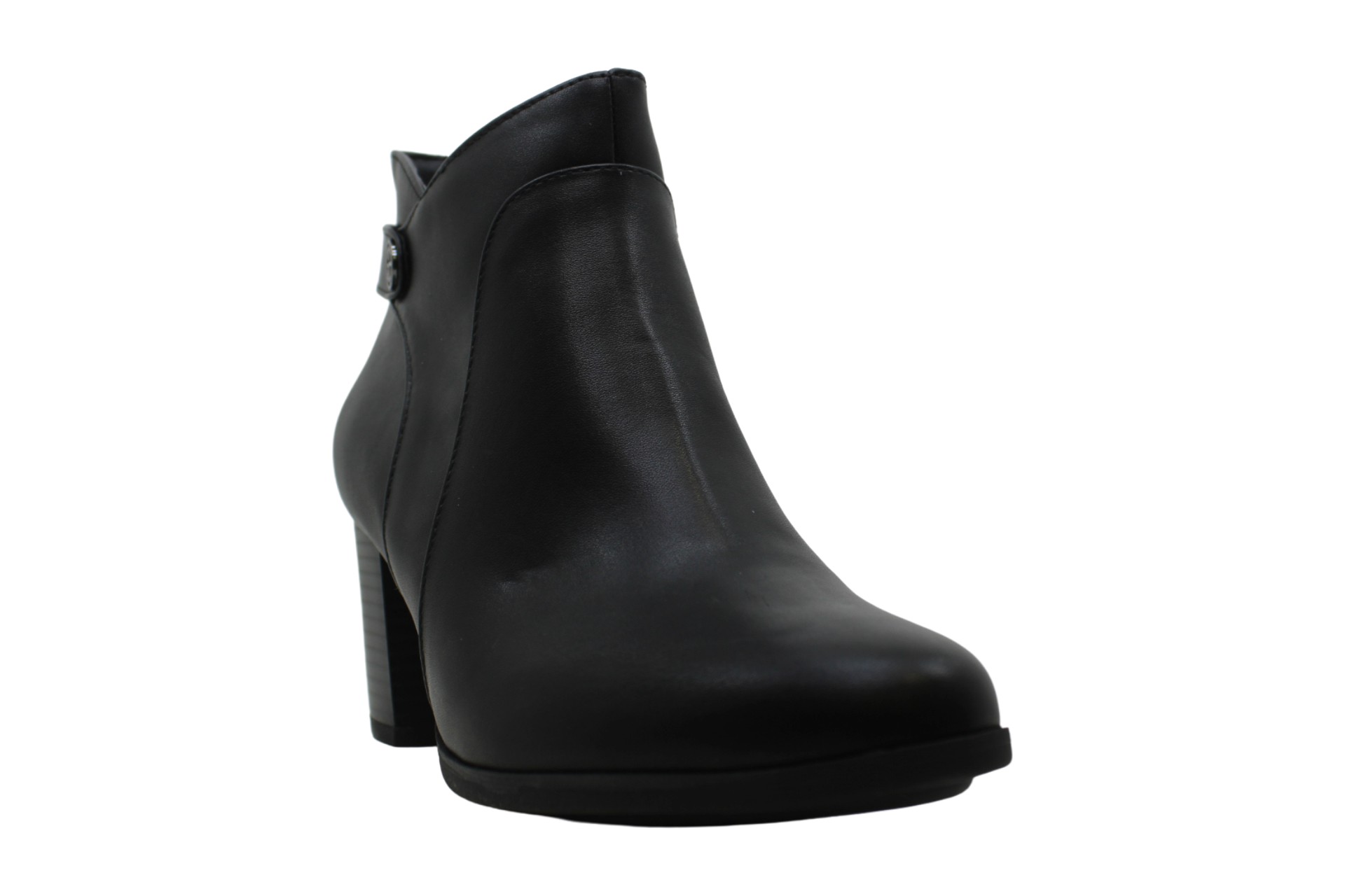 Giani Bernini Women's Shoes Abalina Leather Closed Toe Ankle, Black ...