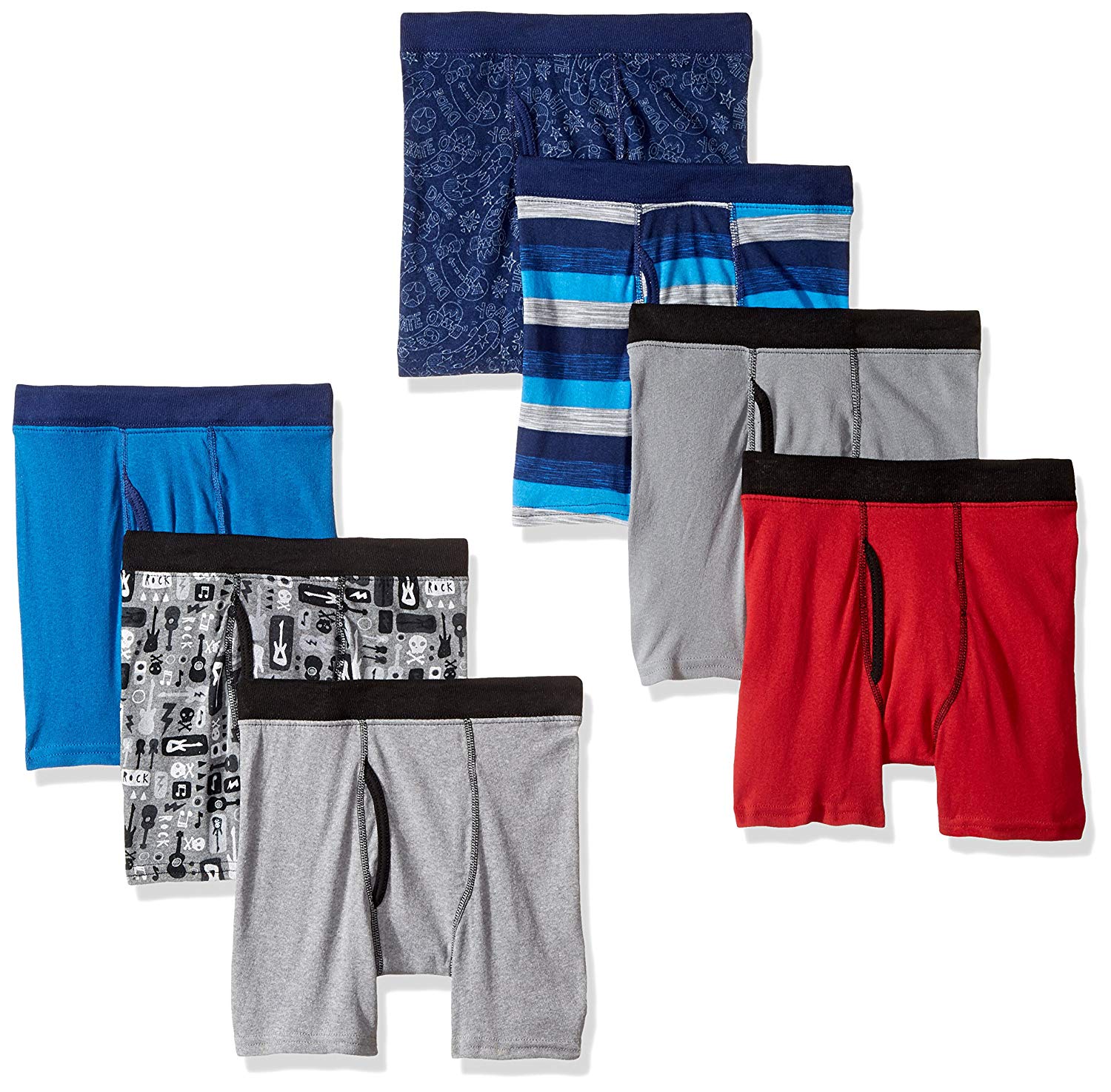 Hanes Boys' Comfortsoft Printed Boxer Briefs, assorted, M, Assorted ...