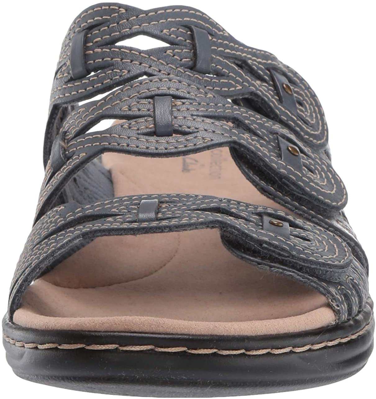 clarks womens leisa faye slide sandals