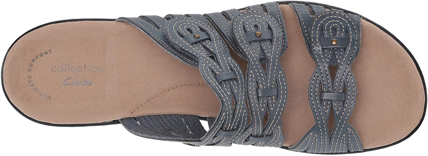 clarks womens leisa faye slide sandals