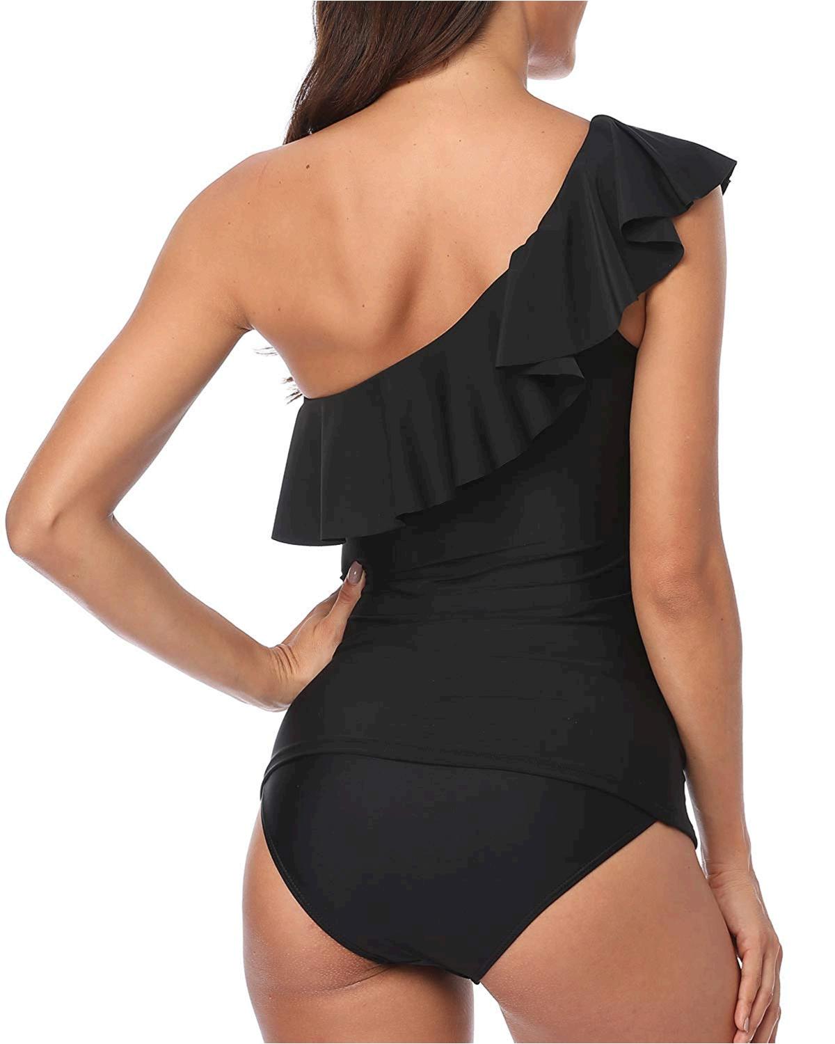womens ruched bathing suits