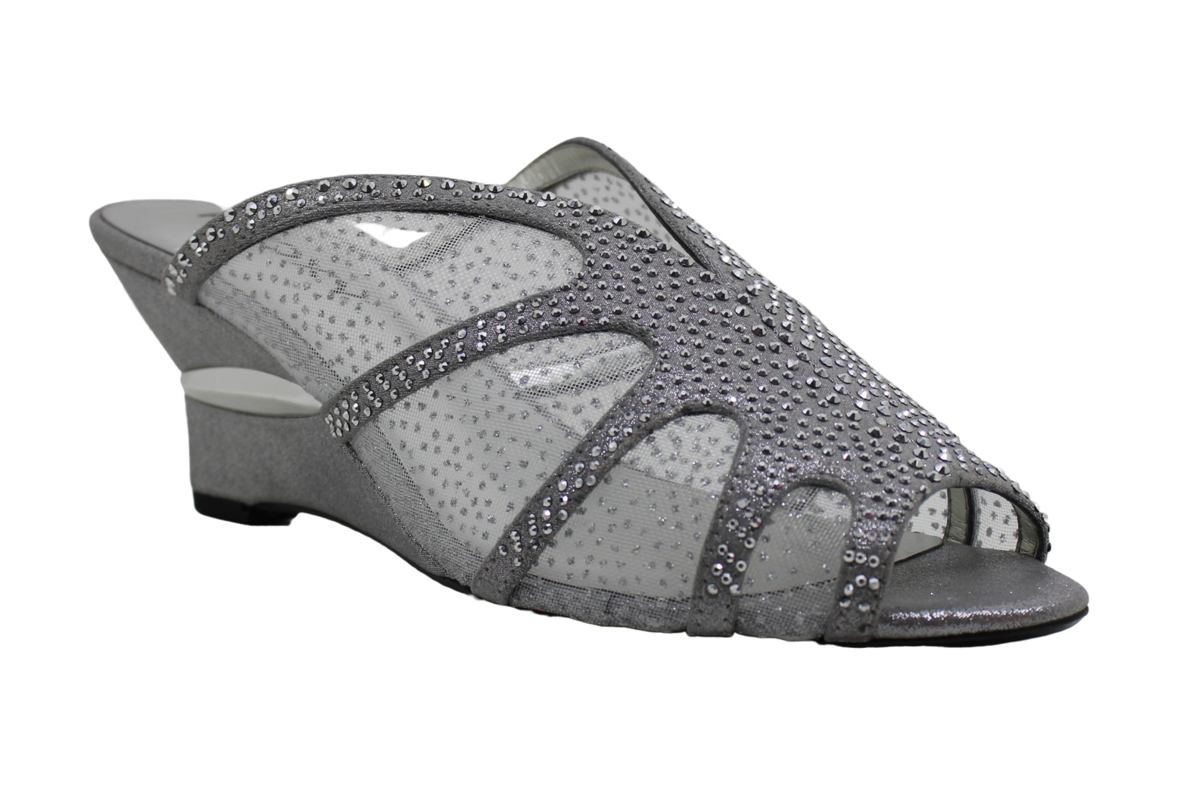 silver special occasion sandals
