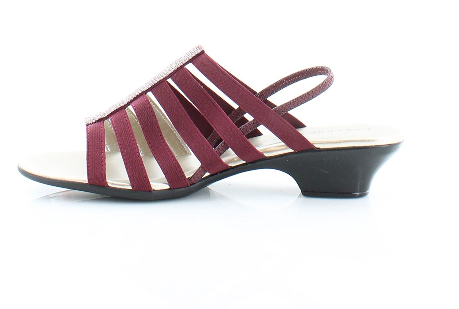 Karen Scott Womens Estevee Open Toe Casual Strappy Sandals Red Size 95 Karen Scott Womens Estevee Open Toe Casual Strappy Sandals Red Size 95