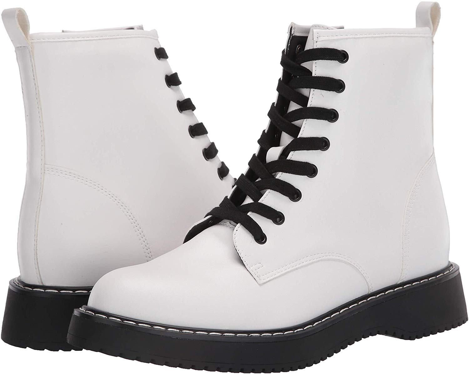 steve madden white vlais boots