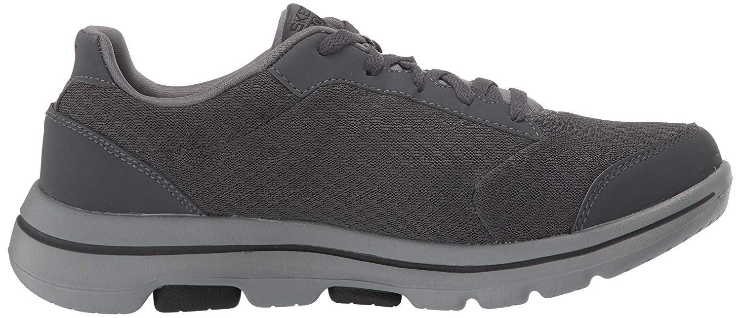 Skechers Men's Go Walk 5-Qualify Sneaker, Charcoal/Black, Size 11.5 ...