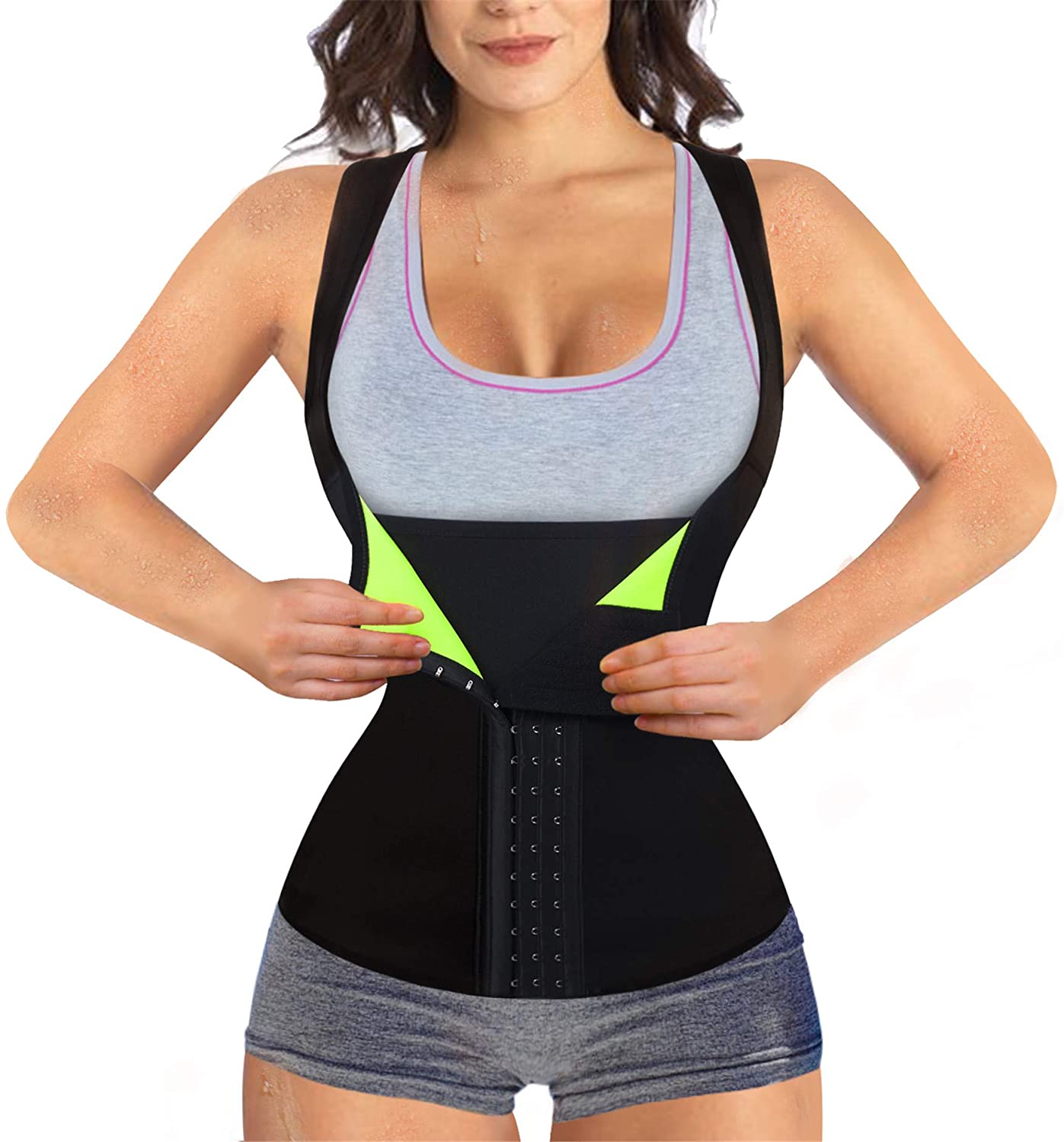 Rolewpy Women Waist Trainer Corset Weight Loss Slimming Black Size Large H6wv 786738577075 Ebay