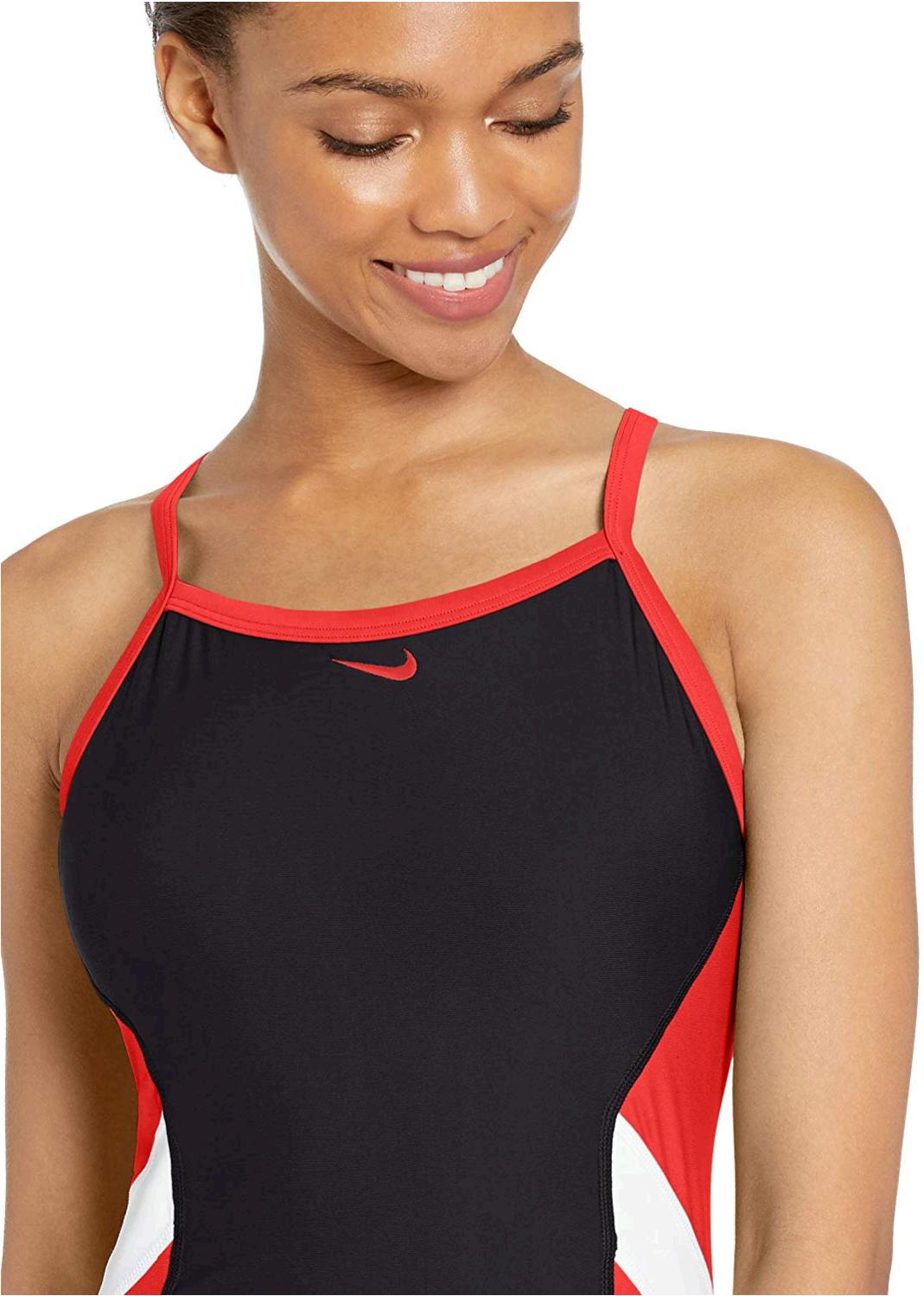 Nike Swim Women's Color Surge Crossback One Piece, University Red, Size ...