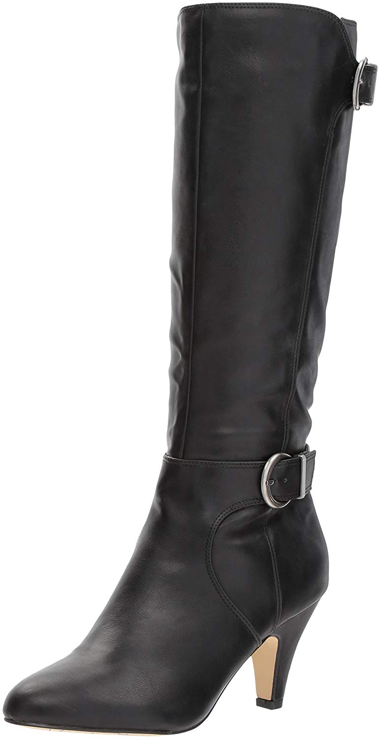 Bella Vita Womens Toni II Almond Toe Mid-Calf Fashion Boots, Black ...